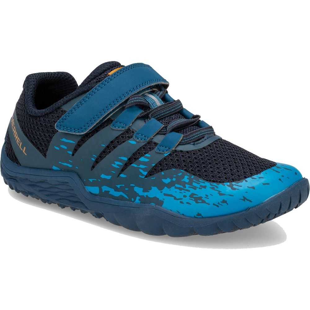 Azure/Orange Boys' Merrell Trail Glove 5 Sneakers | Dubai-9814620