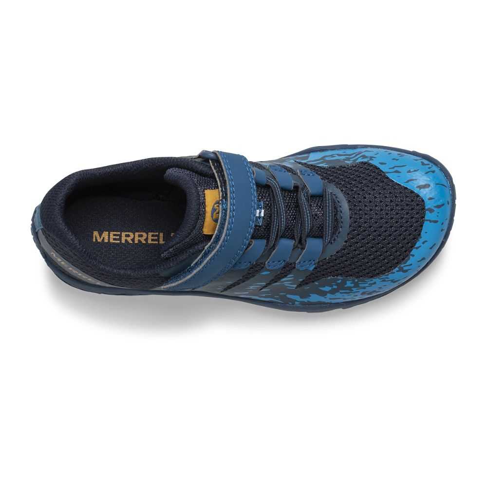 Azure/Orange Boys' Merrell Trail Glove 5 Sneakers | Dubai-9814620