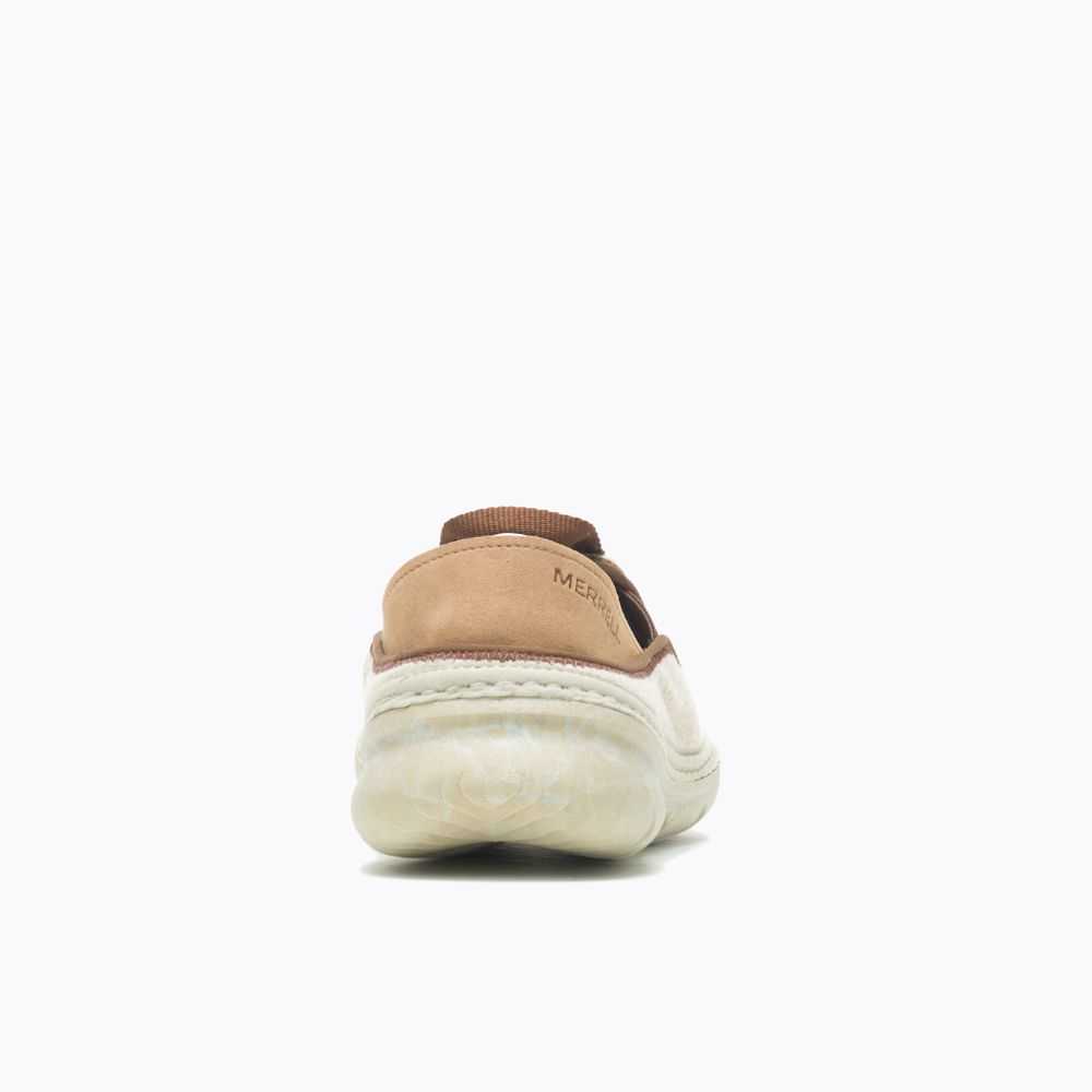 Beige Women's Merrell Hut Moc Cozy II Slip On Shoes | Dubai-4276089