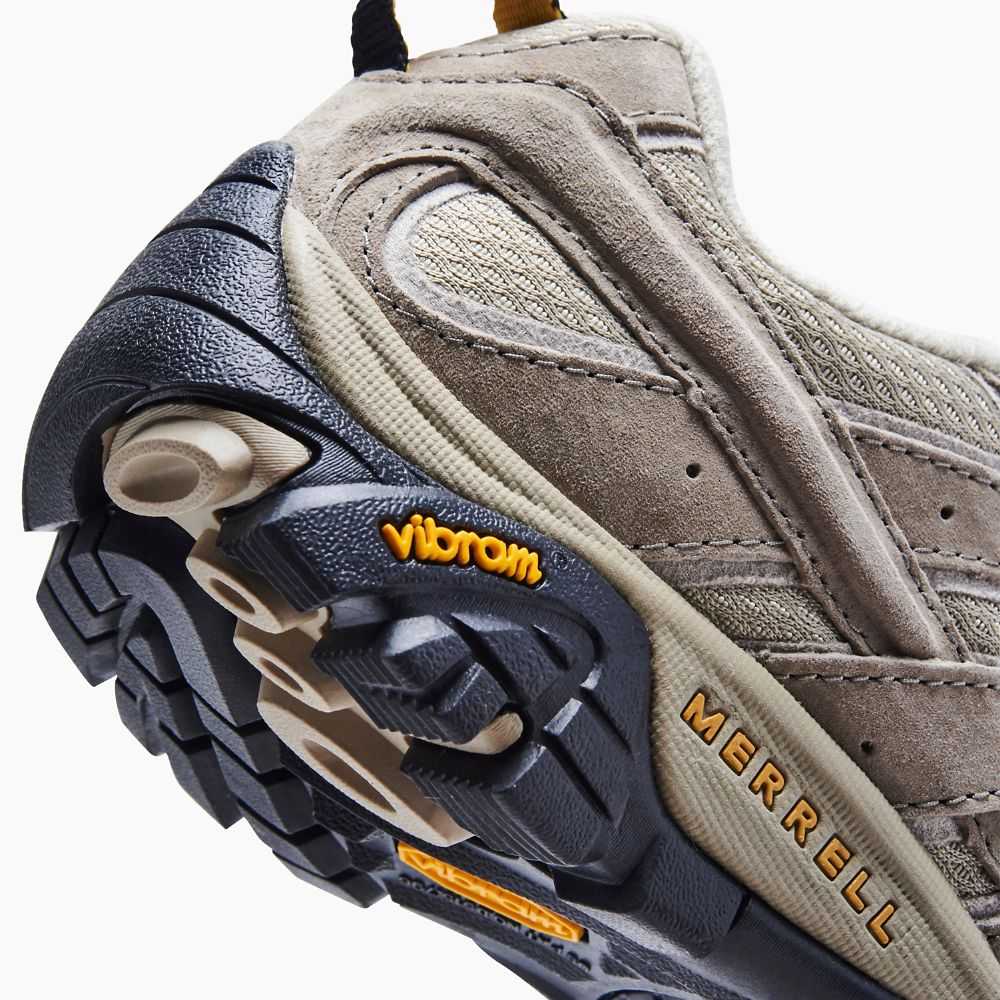 Beige Women's Merrell Moab 2 Ventilator Wide Width Hiking Shoes | Dubai-4261308