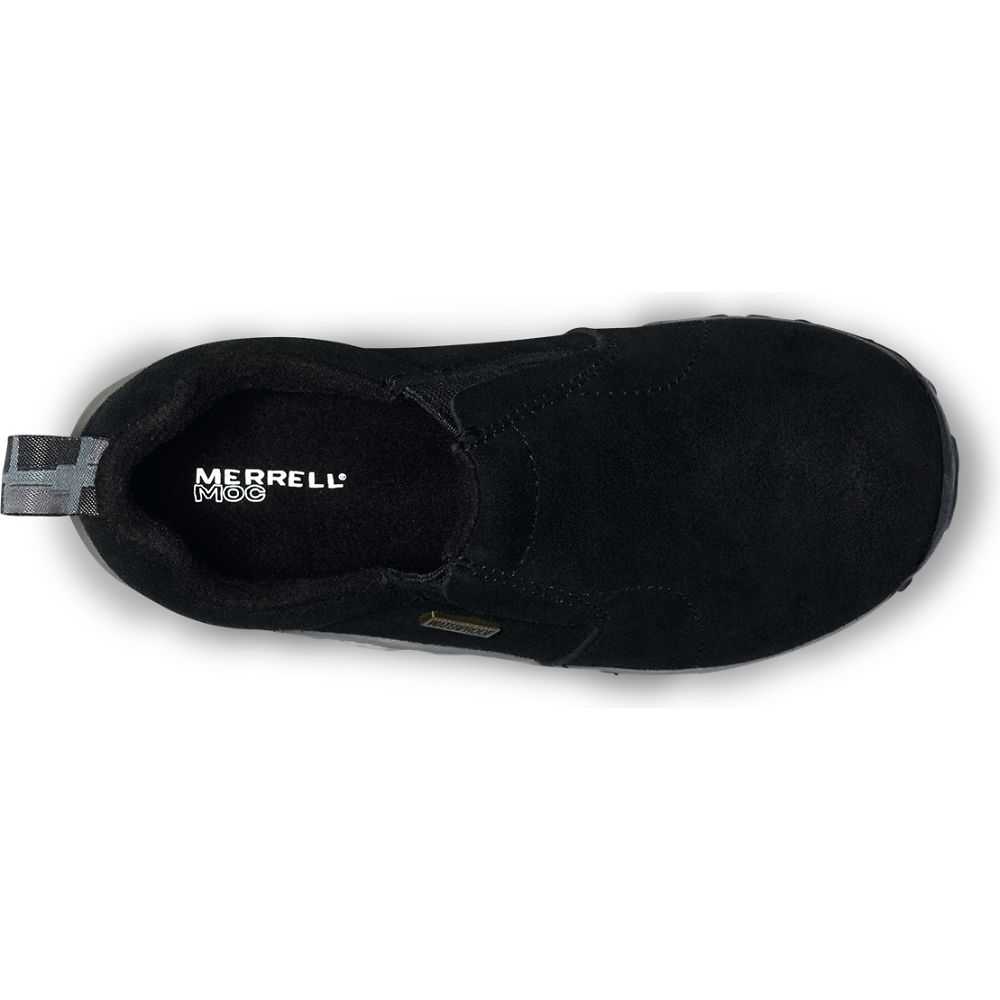 Black Boys' Merrell Jungle Moc Frosty Waterproof Slip On Shoes | Dubai-7981304