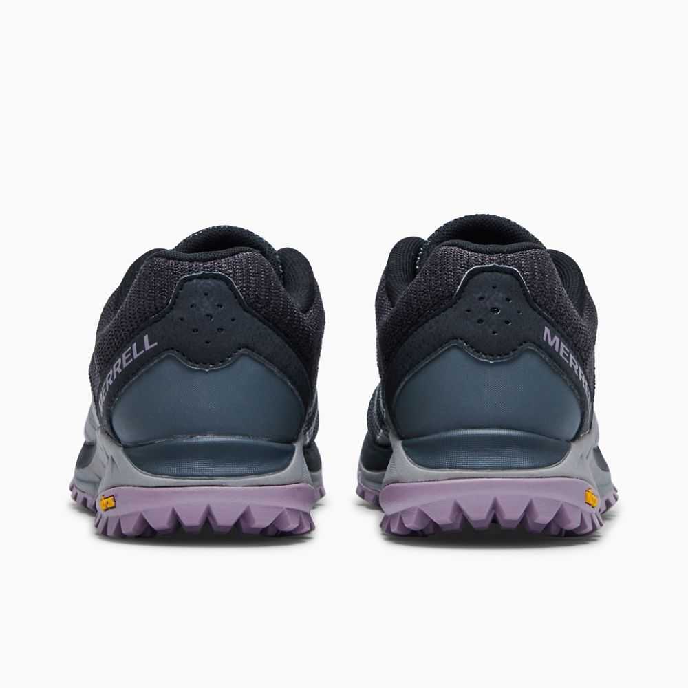 Black/Dark Grey Women's Merrell Antora 2 Trail Running Shoes | Dubai-1740386