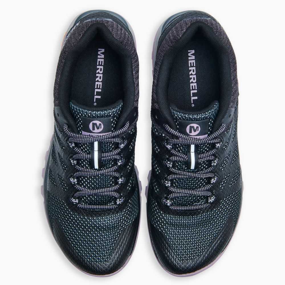 Black/Dark Grey Women's Merrell Antora 2 Trail Running Shoes | Dubai-1740386