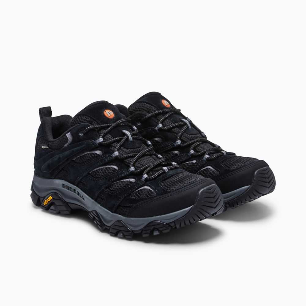 Black/Grey Men's Merrell Moab 3 GORE-TEX® Hiking Shoes | Dubai-4387269