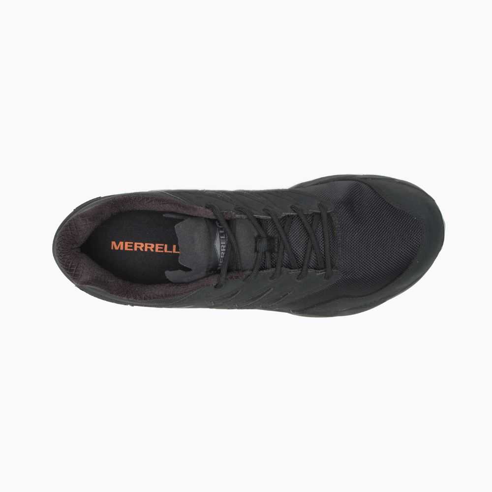 Black Men's Merrell Agility Peak Work Shoes | Dubai-2536074