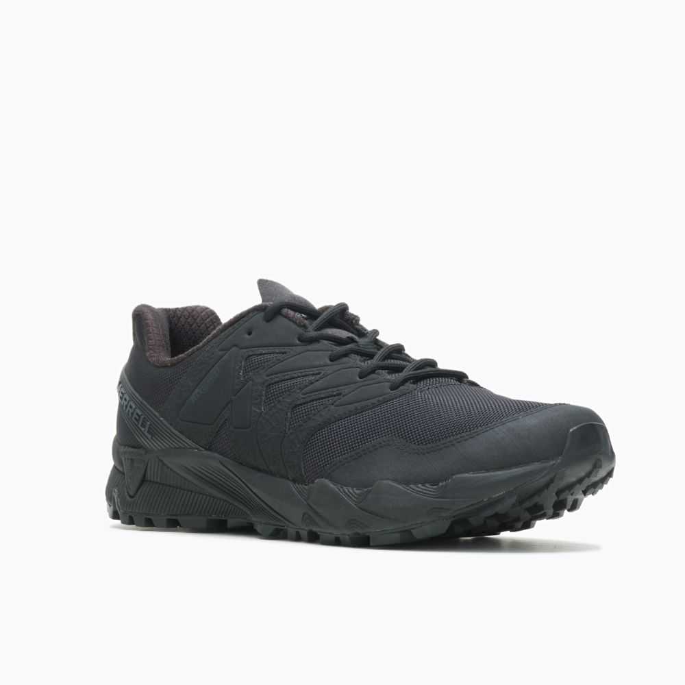 Black Men's Merrell Agility Peak Work Shoes | Dubai-2536074