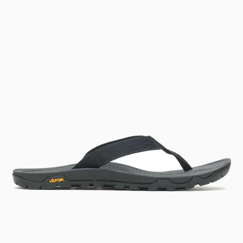 Black Men\'s Merrell Breakwater Flip Flops | Dubai-6580734