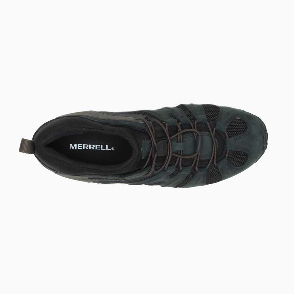 Black Men's Merrell Chameleon 8 Stretch Hiking Shoes | Dubai-0986574