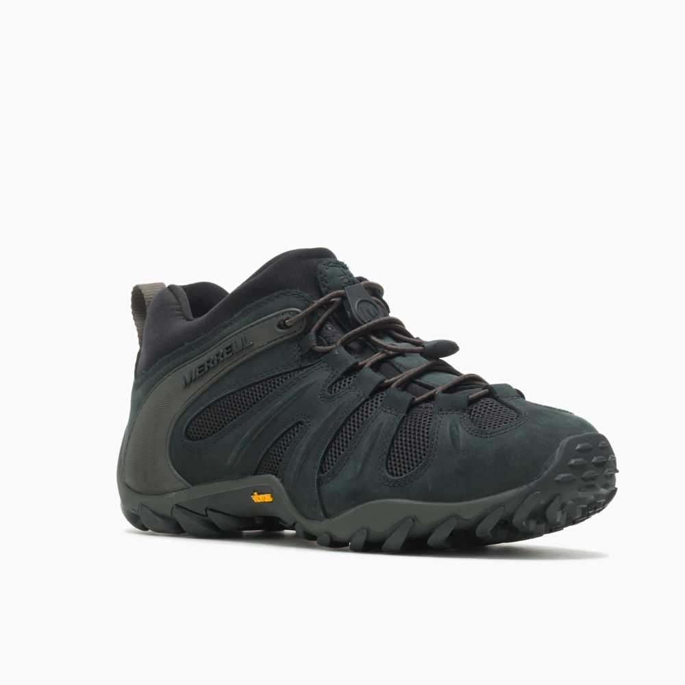 Black Men's Merrell Chameleon 8 Stretch Hiking Shoes | Dubai-0986574