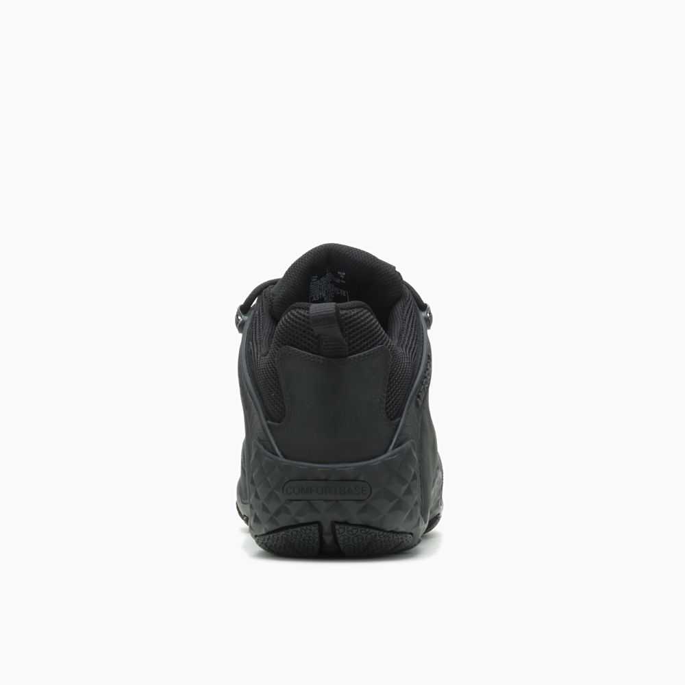 Black Men's Merrell Chameleon Flux Leather Waterproof Carbon Fiber Work Shoes | Dubai-3748021