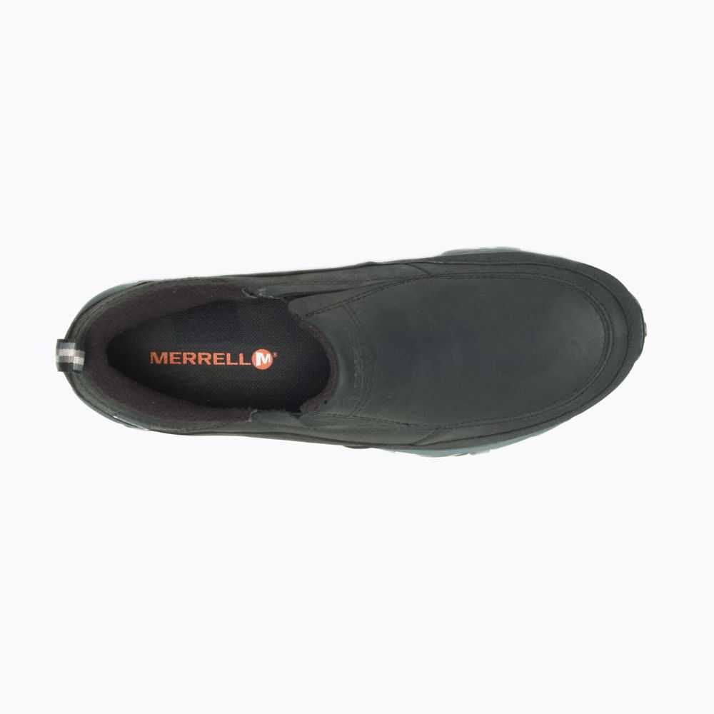 Black Men's Merrell ColdPack Ice+ Moc Waterproof Hiking Shoes | Dubai-3504291