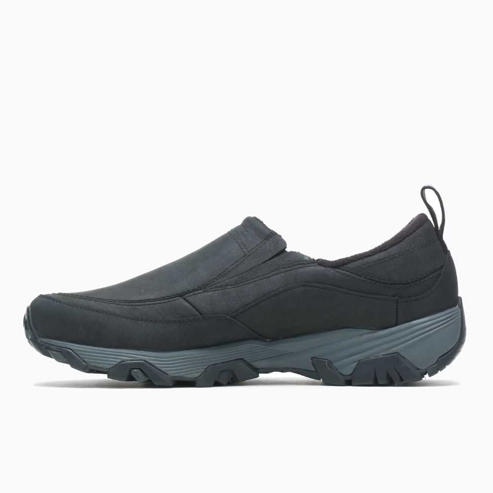 Black Men's Merrell ColdPack Ice+ Moc Waterproof Slip On Shoes | Dubai-6534091