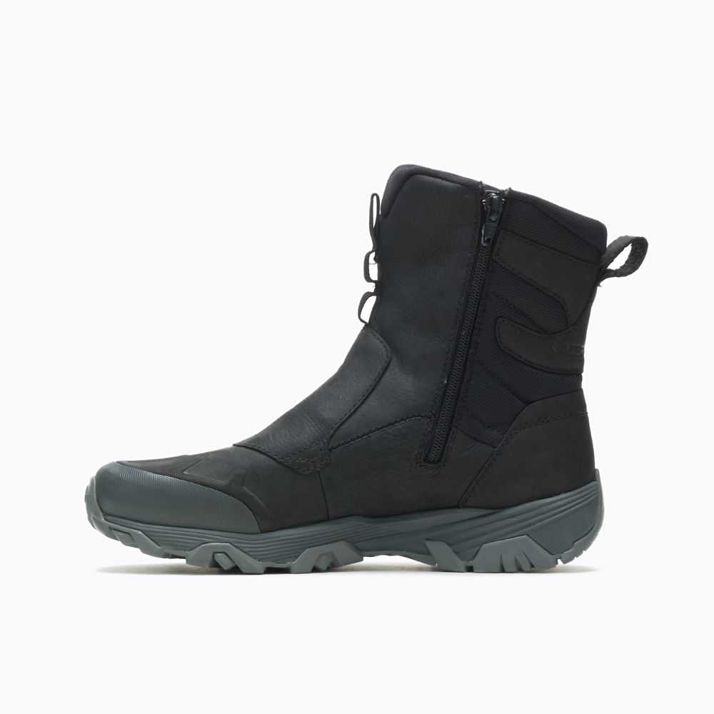 Black Men's Merrell Coldpack Ice+ 8 Zip Polar Waterproof Hiking Boots | Dubai-4718025