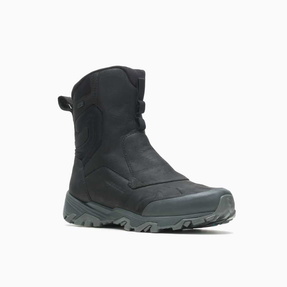 Black Men's Merrell Coldpack Ice+ 8 Zip Polar Waterproof Hiking Boots | Dubai-4718025