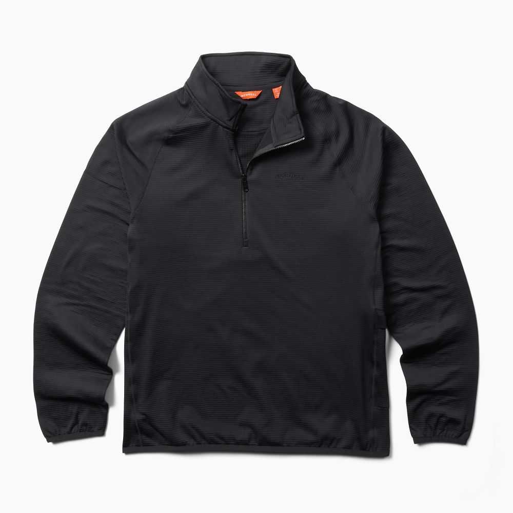 Black Men\'s Merrell Geotex Sweatshirts | Dubai-8153429