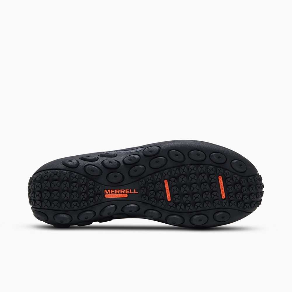 Black Men's Merrell Jungle Moc Leather SR Wide Width Work Shoes | Dubai-9728046