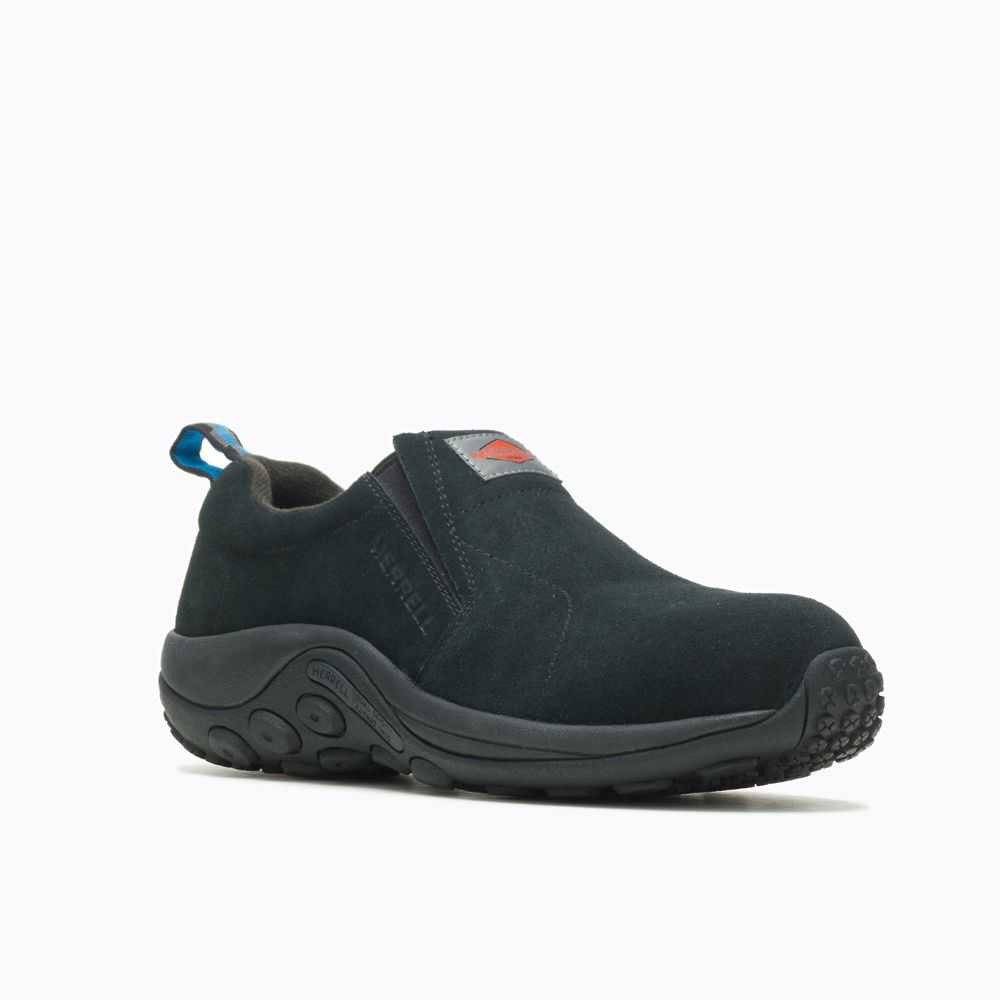 Black Men's Merrell Jungle Moc Slip On Shoes | Dubai-5907341