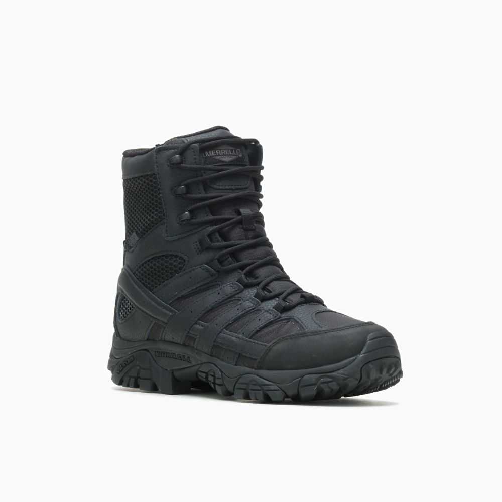 Black Men's Merrell Moab 2 8 Tactical Waterproof Work Boots | Dubai-1253807