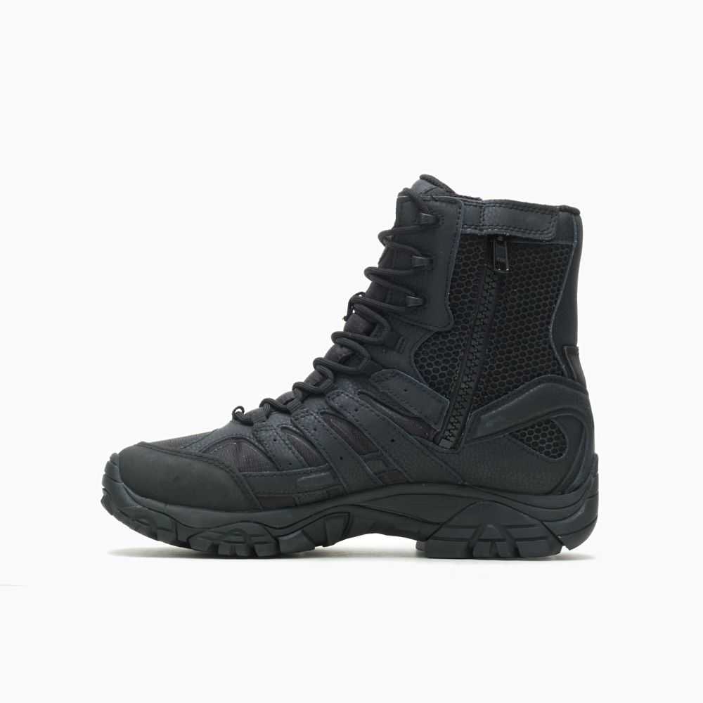 Black Men's Merrell Moab 2 8 Tactical Waterproof Work Boots | Dubai-1253807