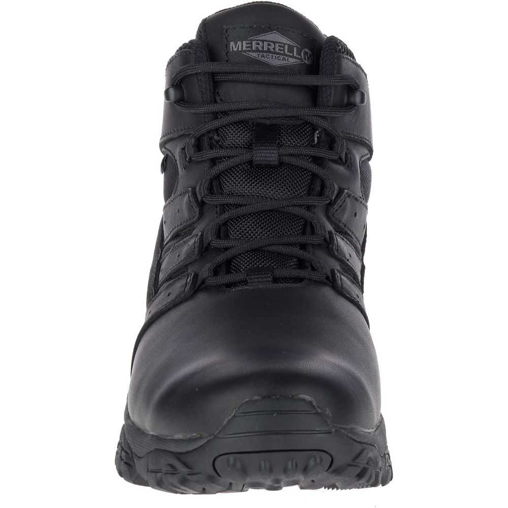 Black Men's Merrell Moab 2 Mid Tactical Response Waterproof Tactical Boots | Dubai-0541872