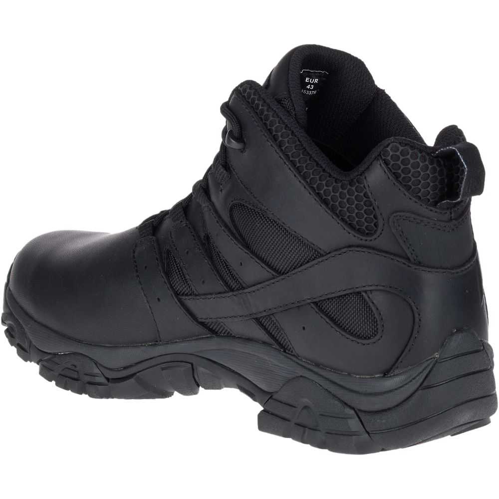 Black Men's Merrell Moab 2 Mid Tactical Response Waterproof Tactical Boots | Dubai-0541872