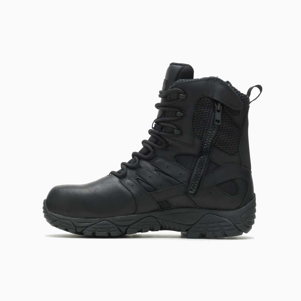 Black Men's Merrell Moab 2 Wide Width Work Boots | Dubai-6792503