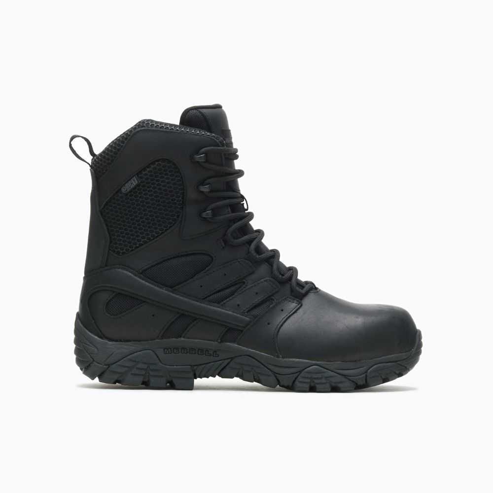 Black Men\'s Merrell Moab 2 Work Boots | Dubai-0758314