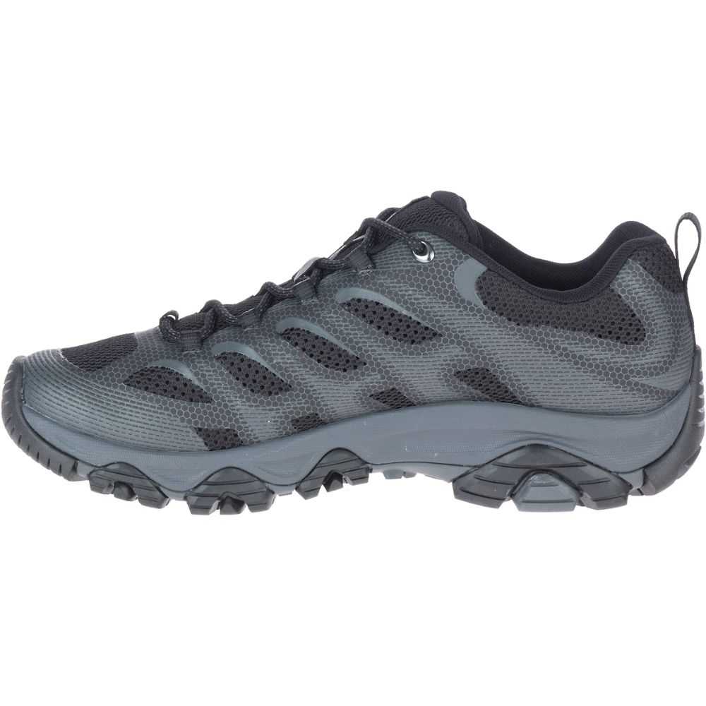 Black Men's Merrell Moab 3 Edge Hiking Shoes | Dubai-2918074