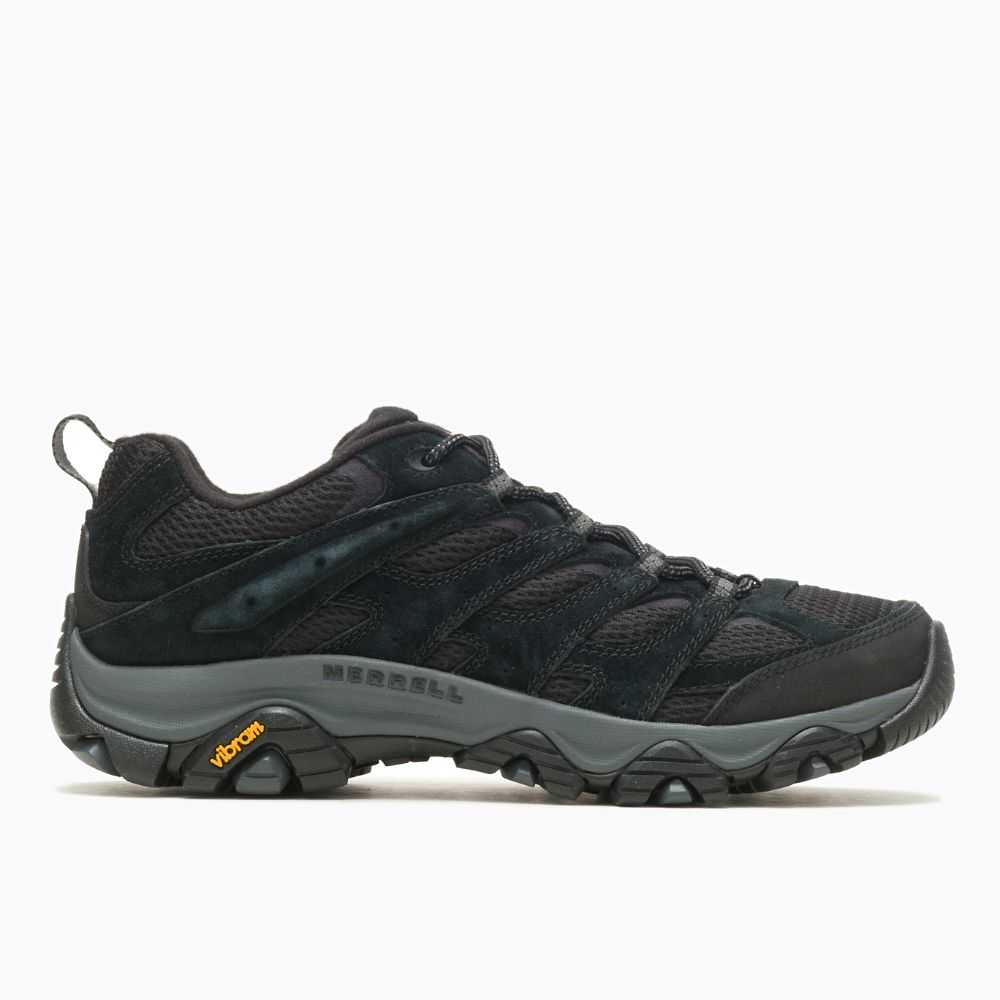 Black Men\'s Merrell Moab 3 Hiking Shoes | Dubai-9701832