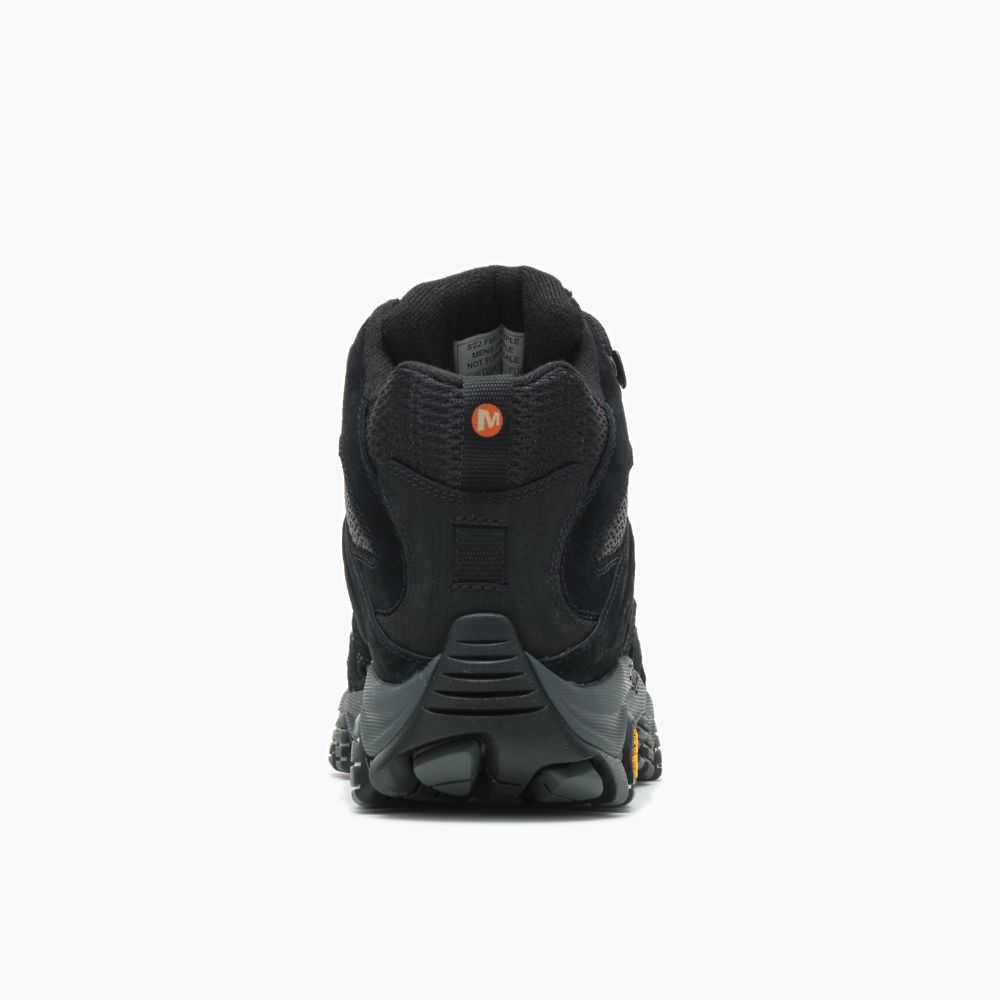 Black Men's Merrell Moab 3 Mid Wide Width Hiking Boots | Dubai-4798536