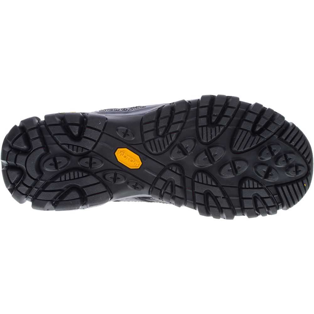 Black Men's Merrell Moab 3 Prime Mid Waterproof Wide Width Hiking Boots | Dubai-2165387