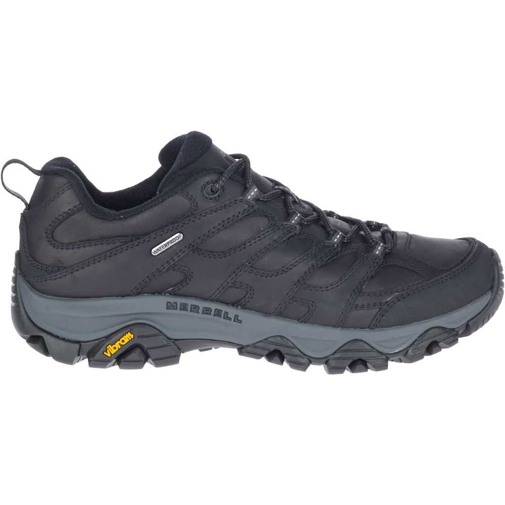 Black Men\'s Merrell Moab 3 Prime Waterproof Hiking Shoes | Dubai-6153490