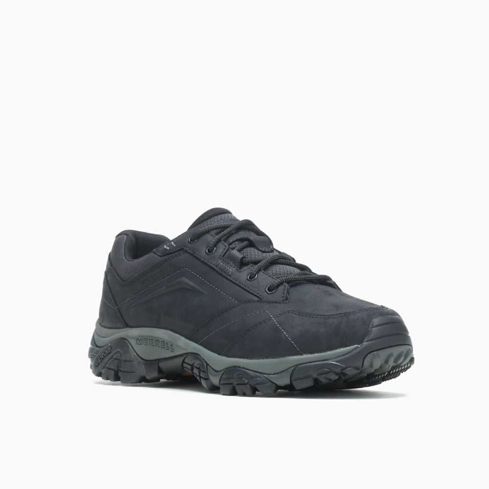 Black Men's Merrell Moab Adventure Lace Wide Width Casual Sneakers | Dubai-7501296