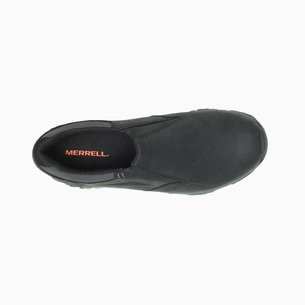 Black Men's Merrell Moab Adventure Moc Casual Shoes | Dubai-3256874