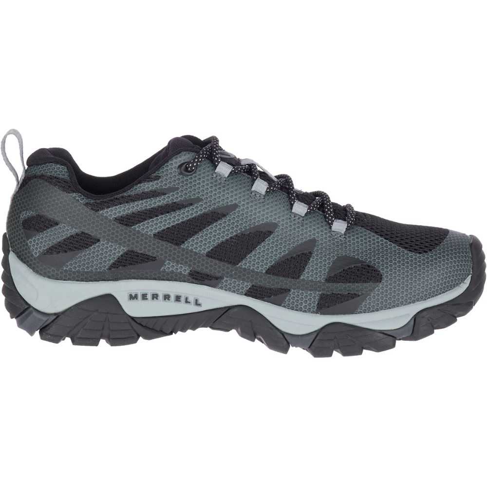 Black Men\'s Merrell Moab Edge 2 Hiking Shoes | Dubai-9072814