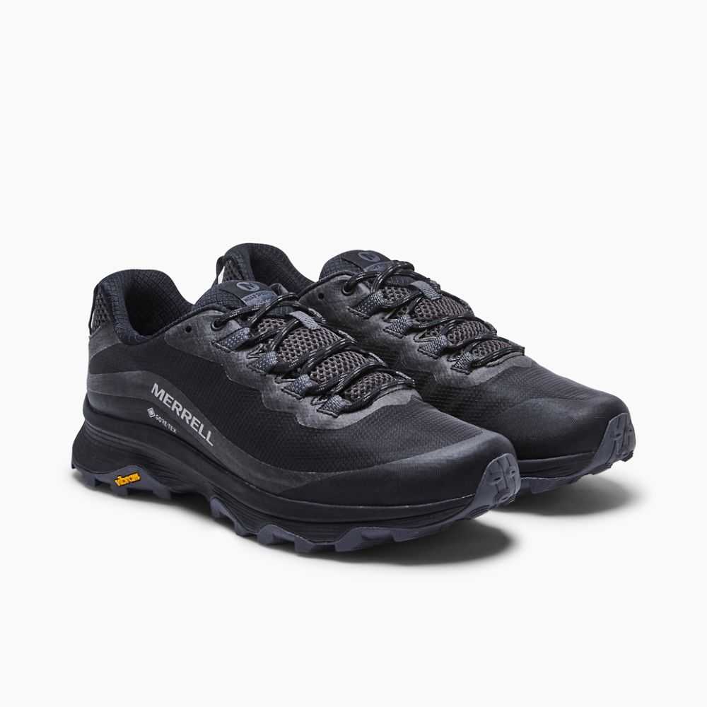 Black Men's Merrell Moab Speed GORE-TEX® Hiking Shoes | Dubai-3964820