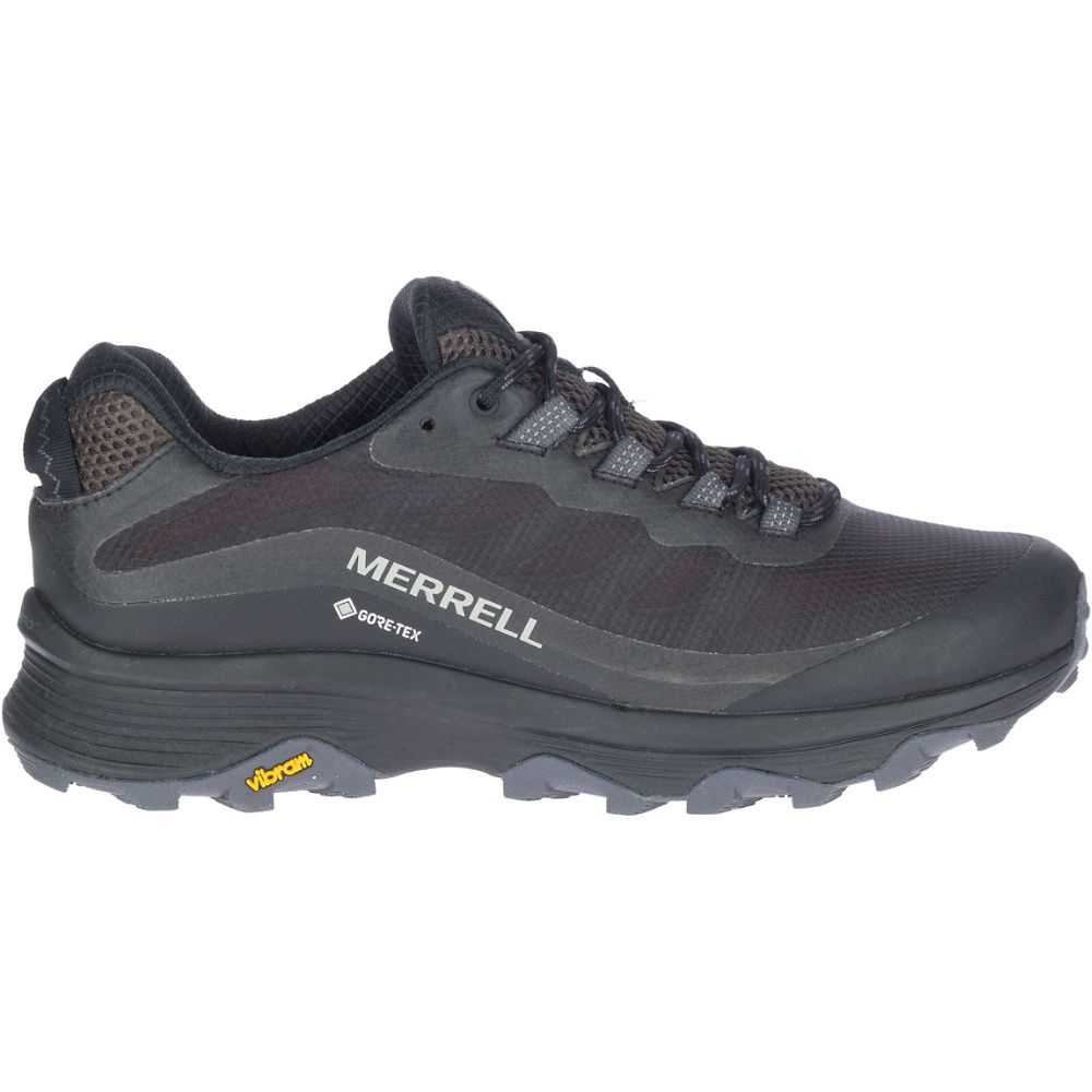 Black Men's Merrell Moab Speed GORE-TEX® Hiking Shoes | Dubai-3964820