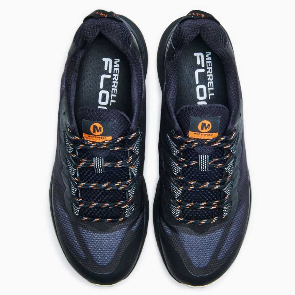 Black Men's Merrell Moab Speed Hiking Shoes | Dubai-7839502