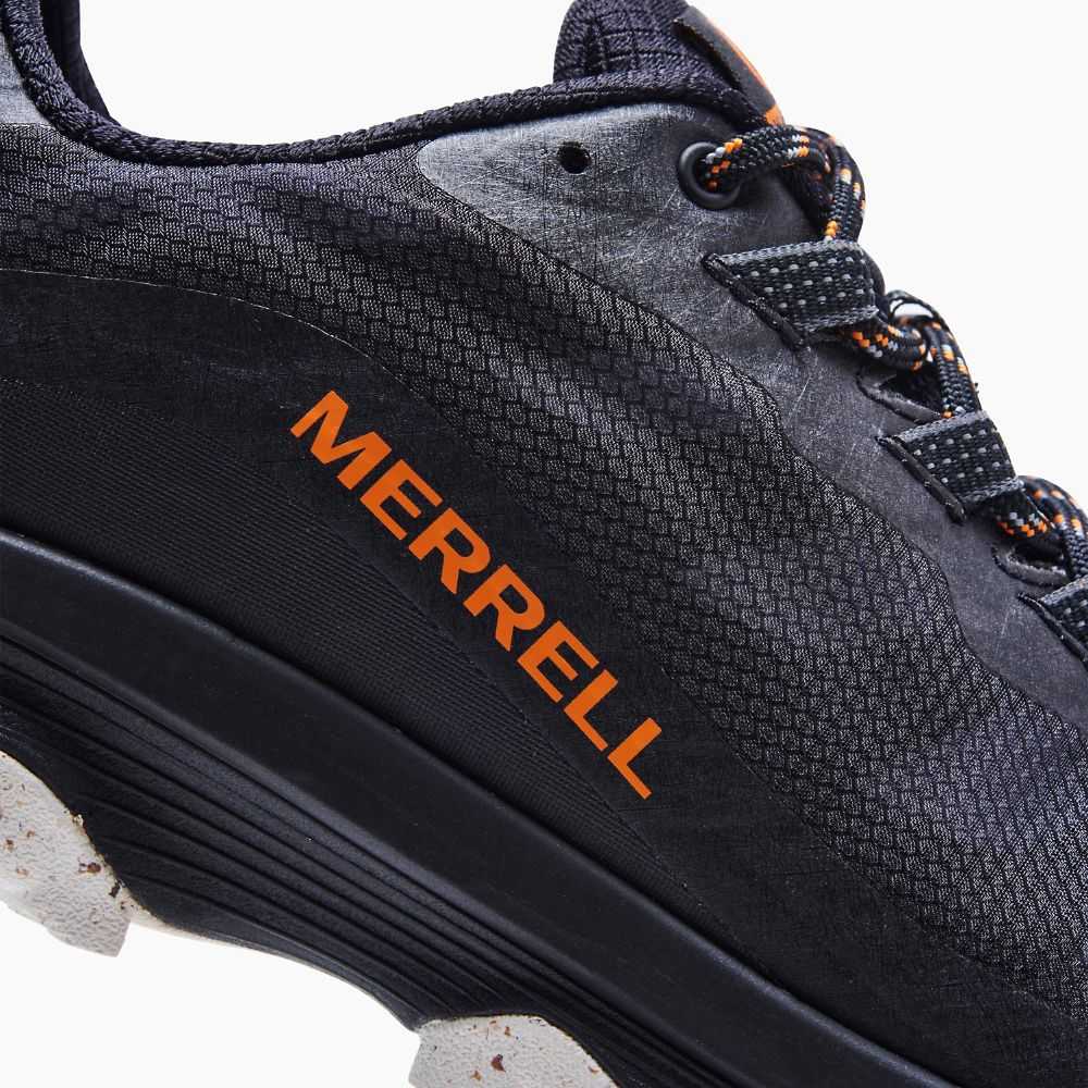 Black Men's Merrell Moab Speed Hiking Shoes | Dubai-7839502