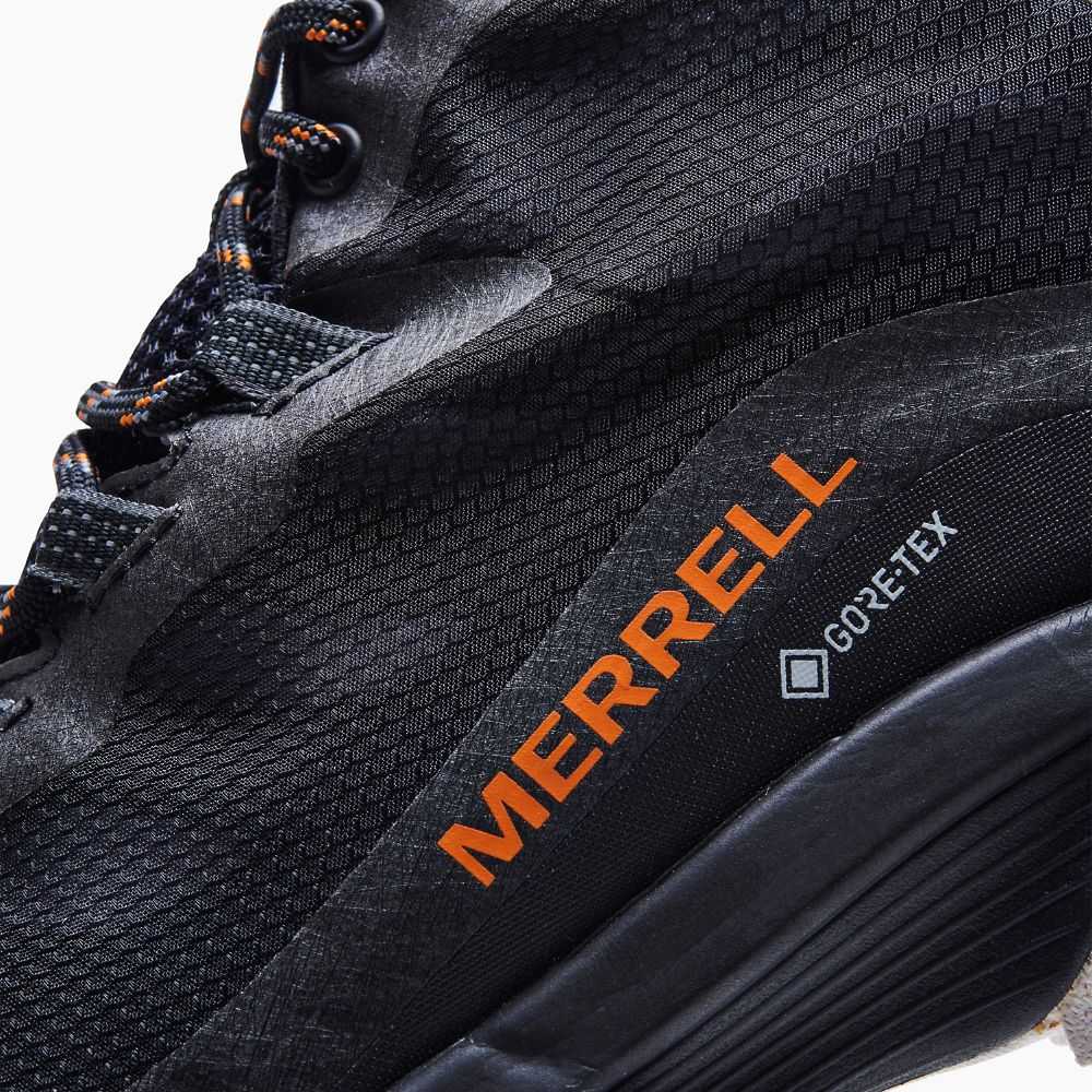 Black Men's Merrell Moab Speed Mid GORE-TEX® Hiking Boots | Dubai-2831760