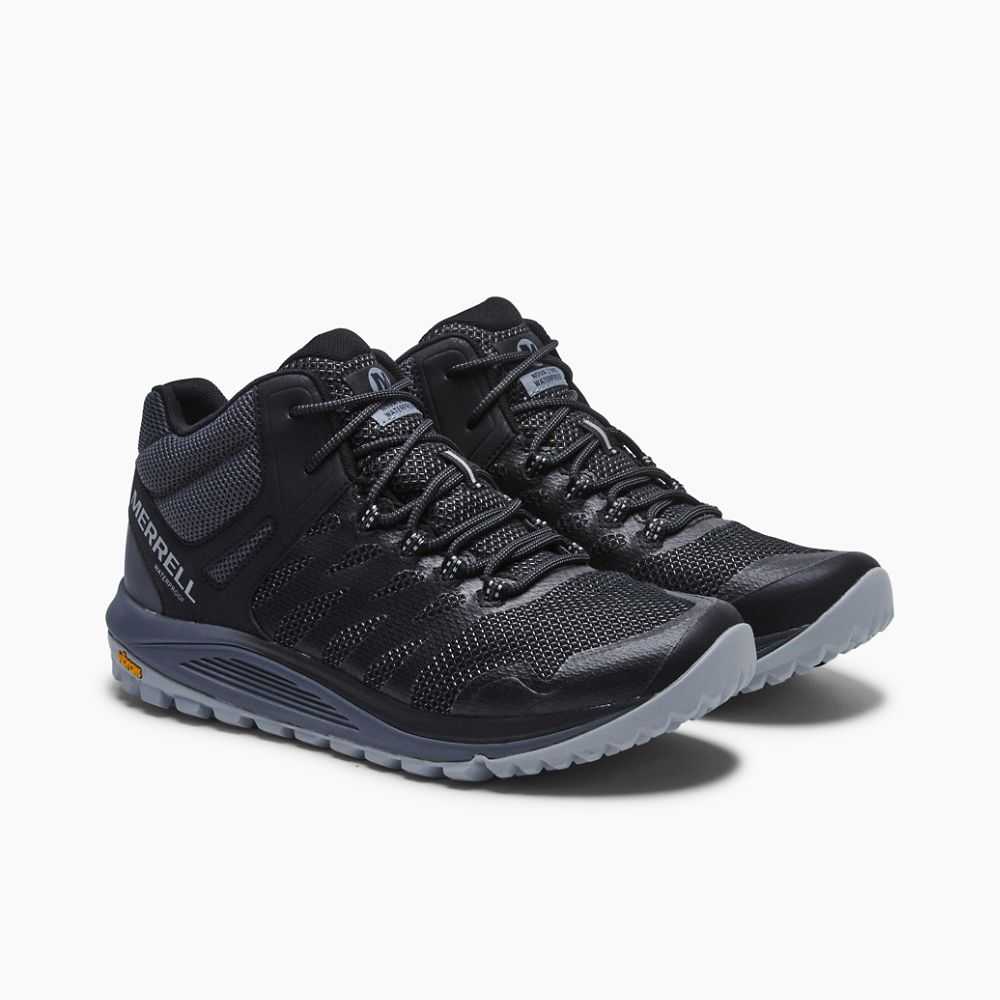 Black Men's Merrell Nova 2 Mid Waterproof Sneakers | Dubai-0584219