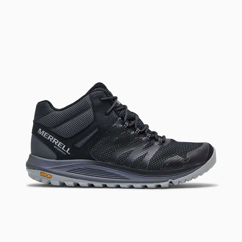 Black Men\'s Merrell Nova 2 Mid Waterproof Sneakers | Dubai-0584219