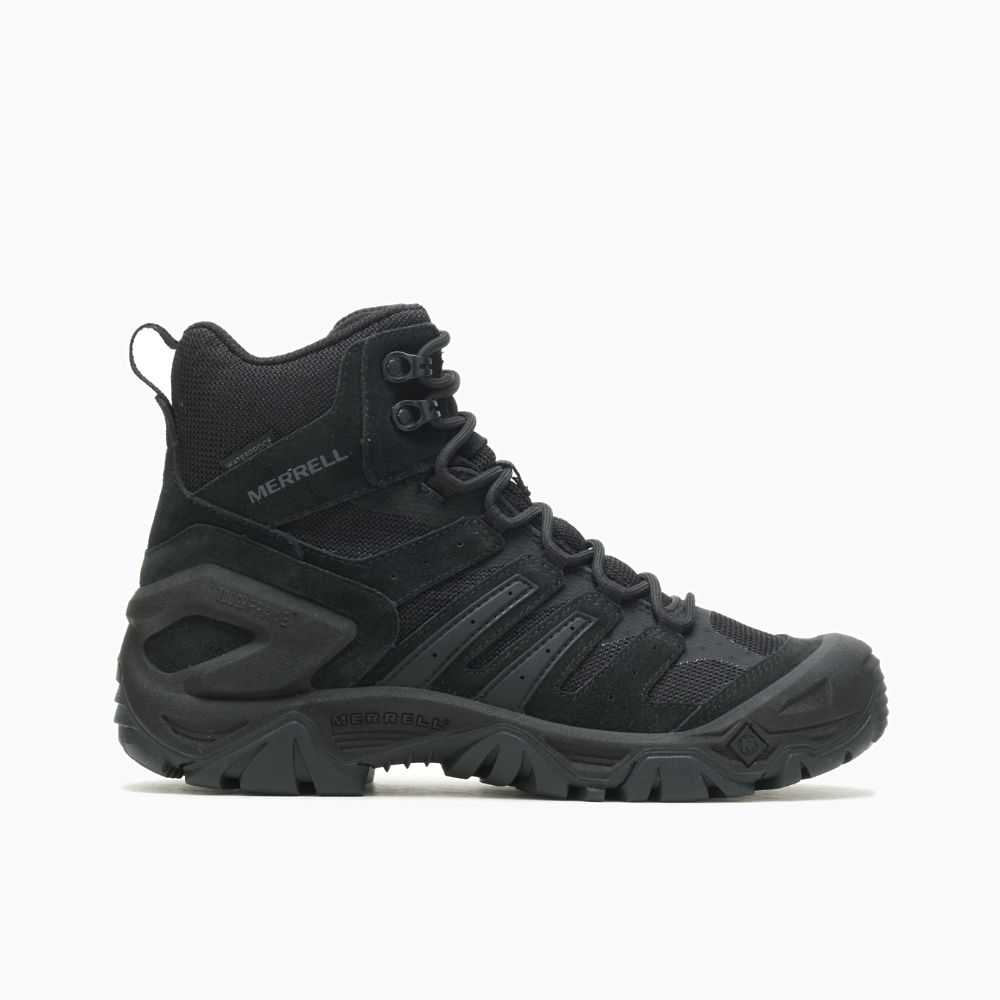 Black Men\'s Merrell Strongfield Tactical 6 Work Boots | Dubai-4819560