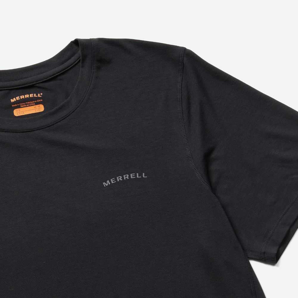 Black Men's Merrell Tencel T Shirts | Dubai-3784015