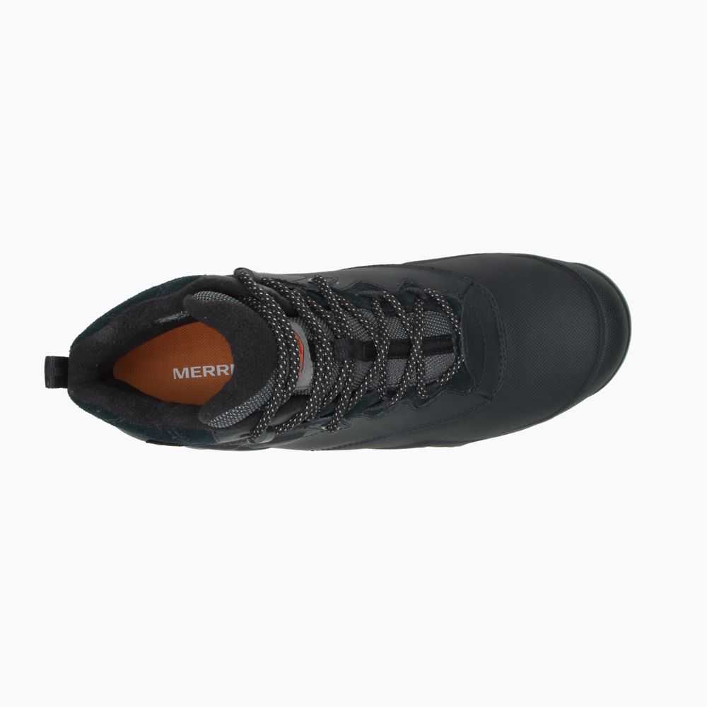 Black Men's Merrell Thermo Adventure 6 Ice+ Waterproof Work Boots | Dubai-1340728