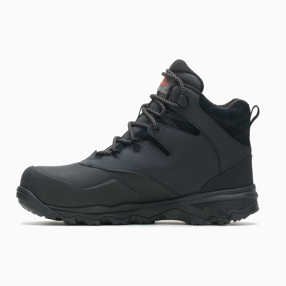 Black Men's Merrell Thermo Adventure 6 Ice+ Waterproof Work Boots | Dubai-1340728