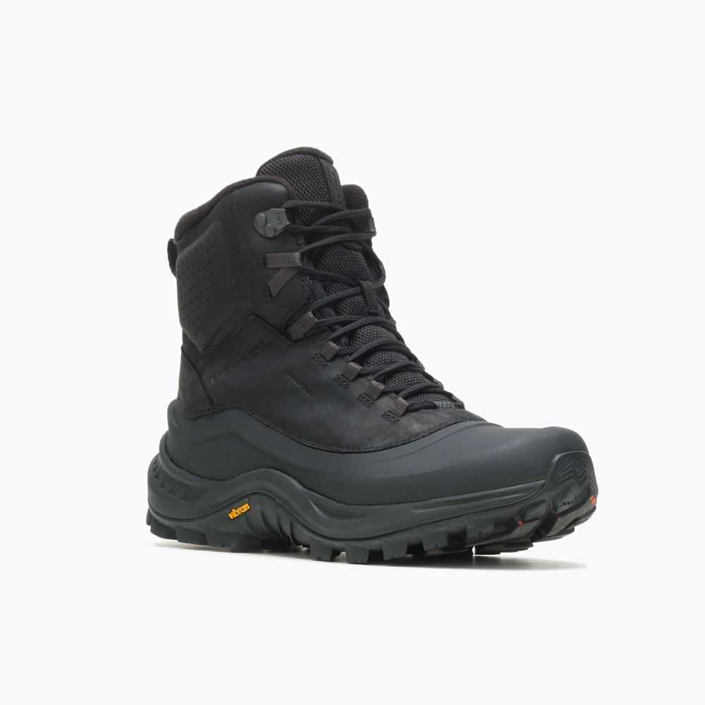 Black Men's Merrell Thermo Kiruna Moc Waterproof Winter Boots | Dubai-4927681