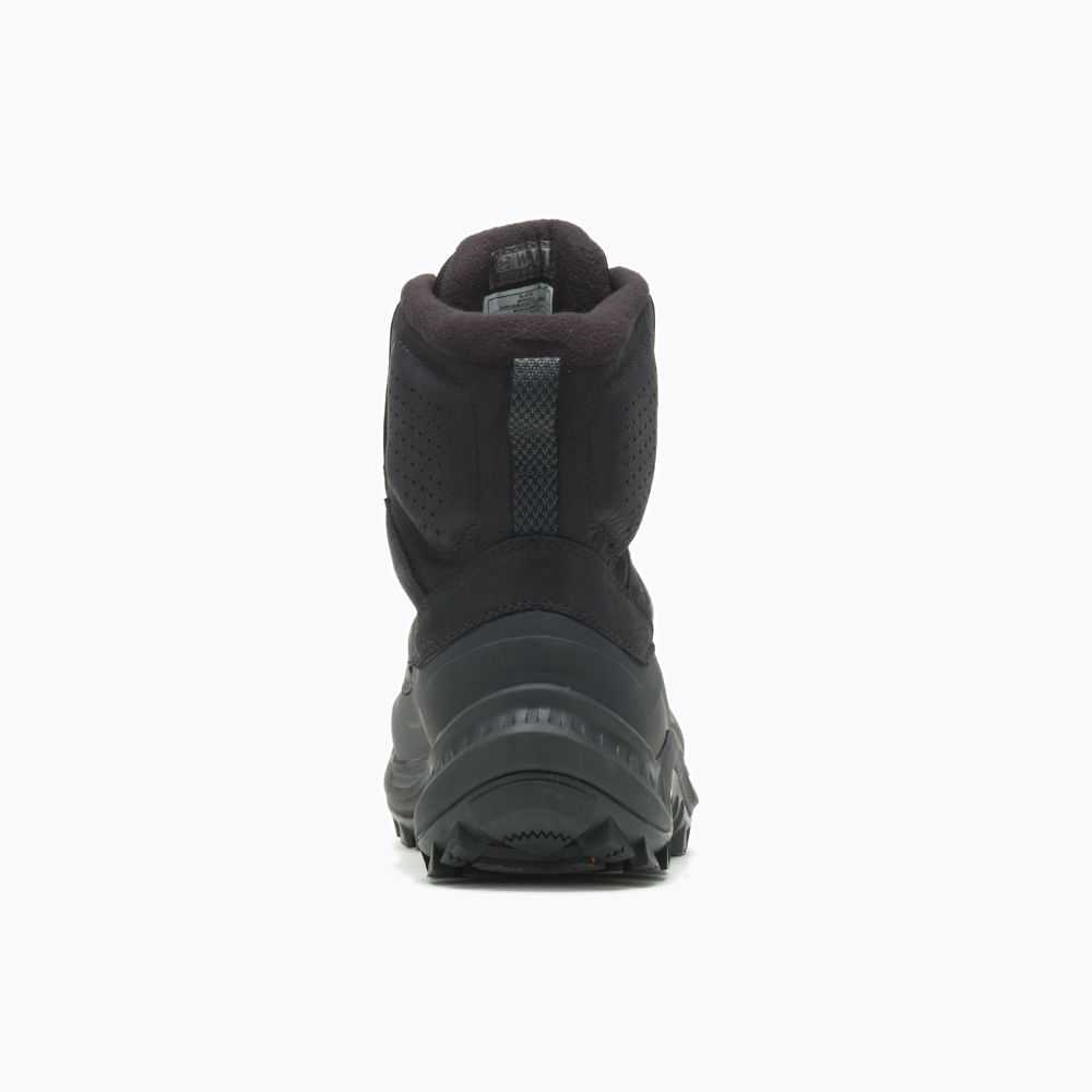 Black Men's Merrell Thermo Kiruna Moc Waterproof Winter Boots | Dubai-4927681