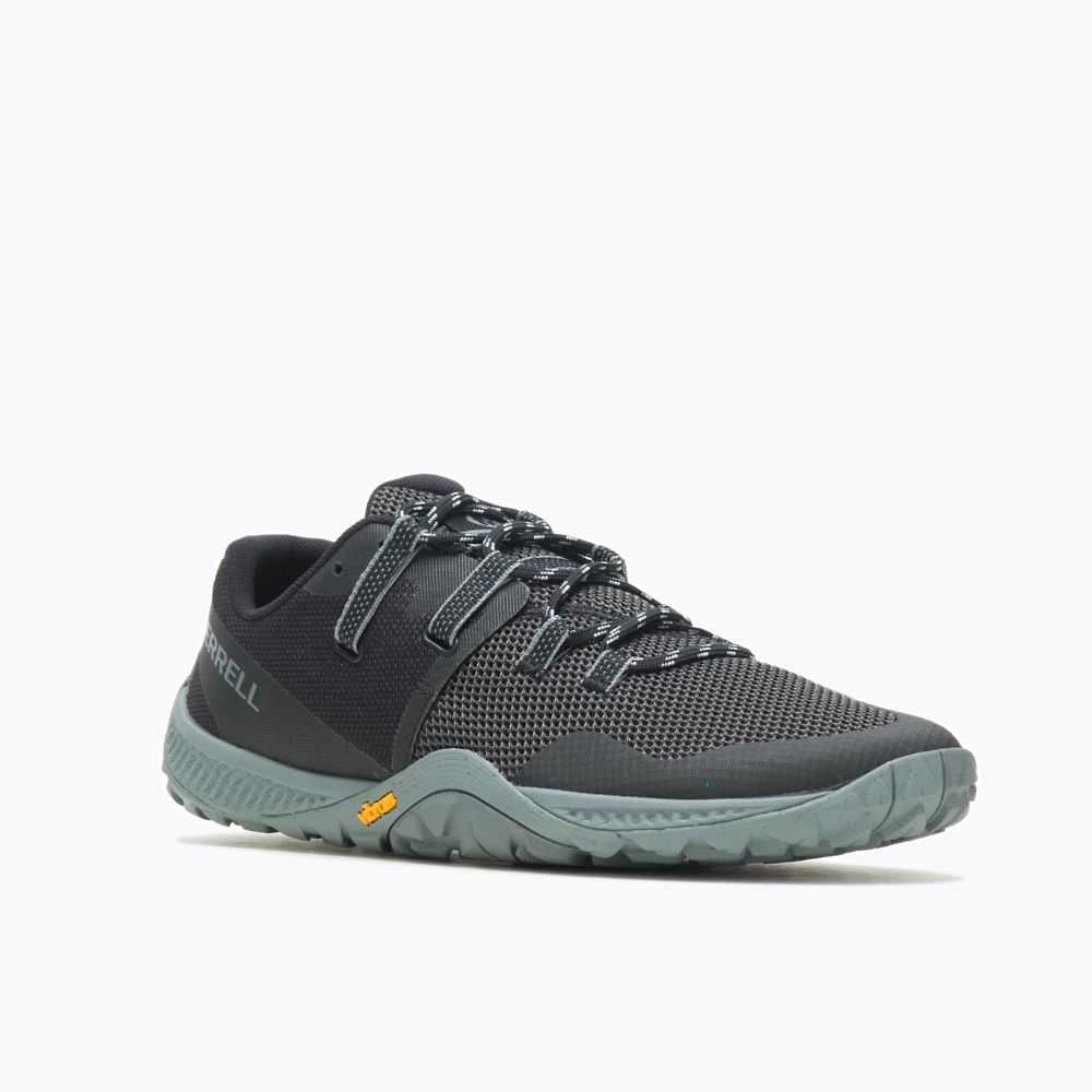 Black Men's Merrell Trail Glove 6 Eco Barefoot Shoes | Dubai-6278159