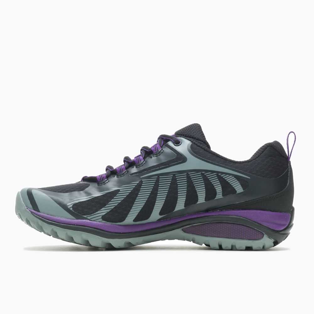 Black/Purple Women's Merrell Siren Edge 3 Walking Shoes | Dubai-0469385